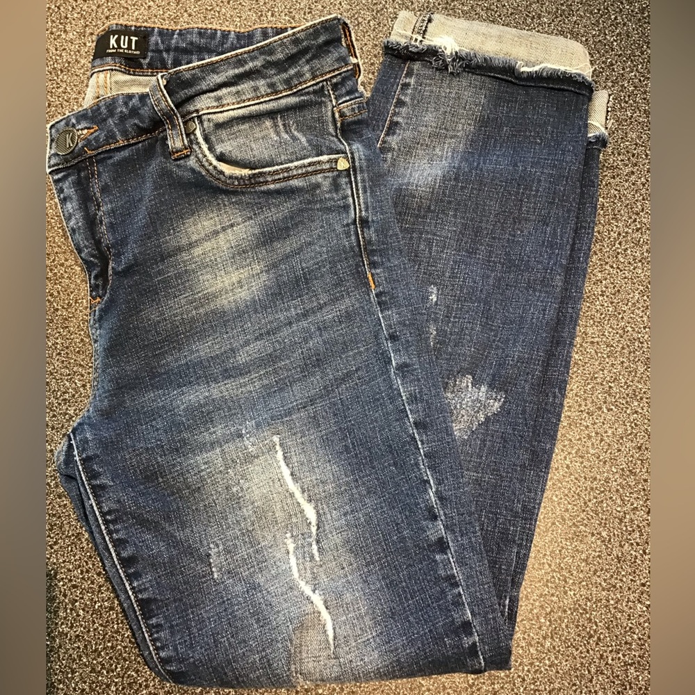 Kut From The Kloth Distressed Boyfriend Jeans - W4